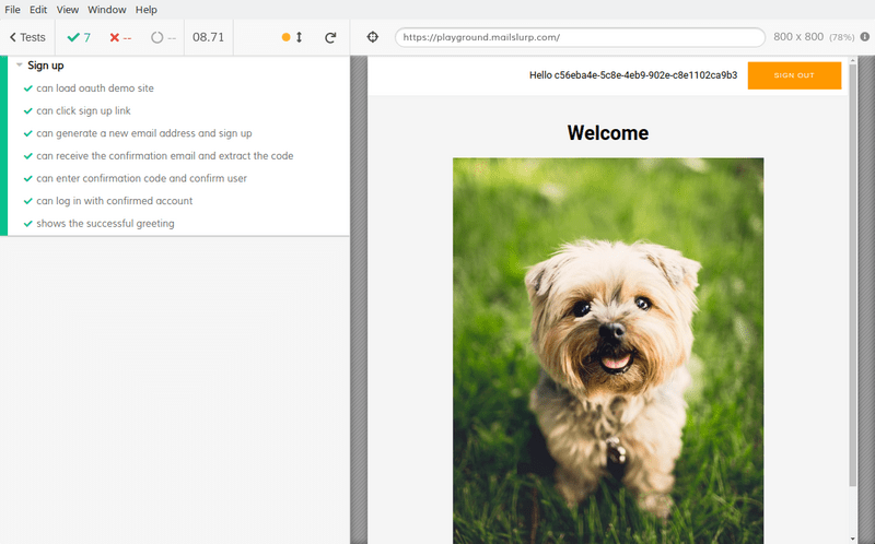 cypress email testing